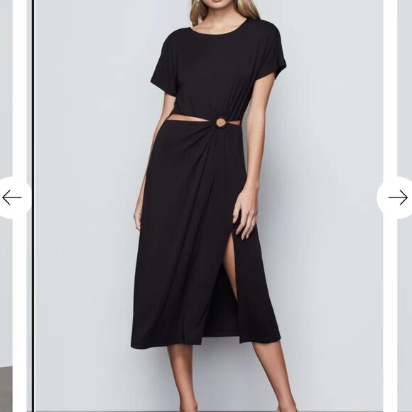 NWT Good American Dreamy Cut Out Dress Sz 6 Black NEW - Picture 1 of 15